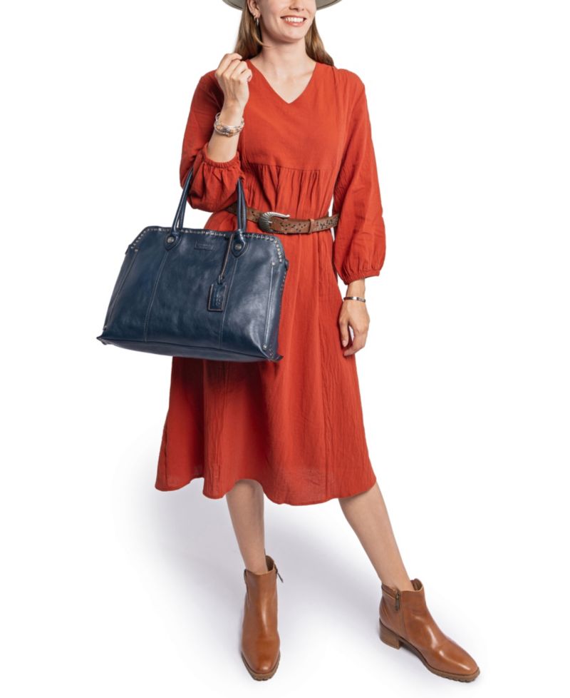 Soul Stud Large Leather Satchel Bag