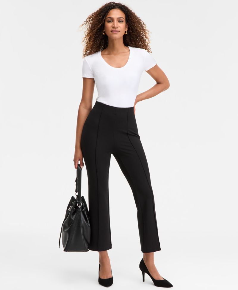 Women's High-Rise Ponte Kick Flare Pants