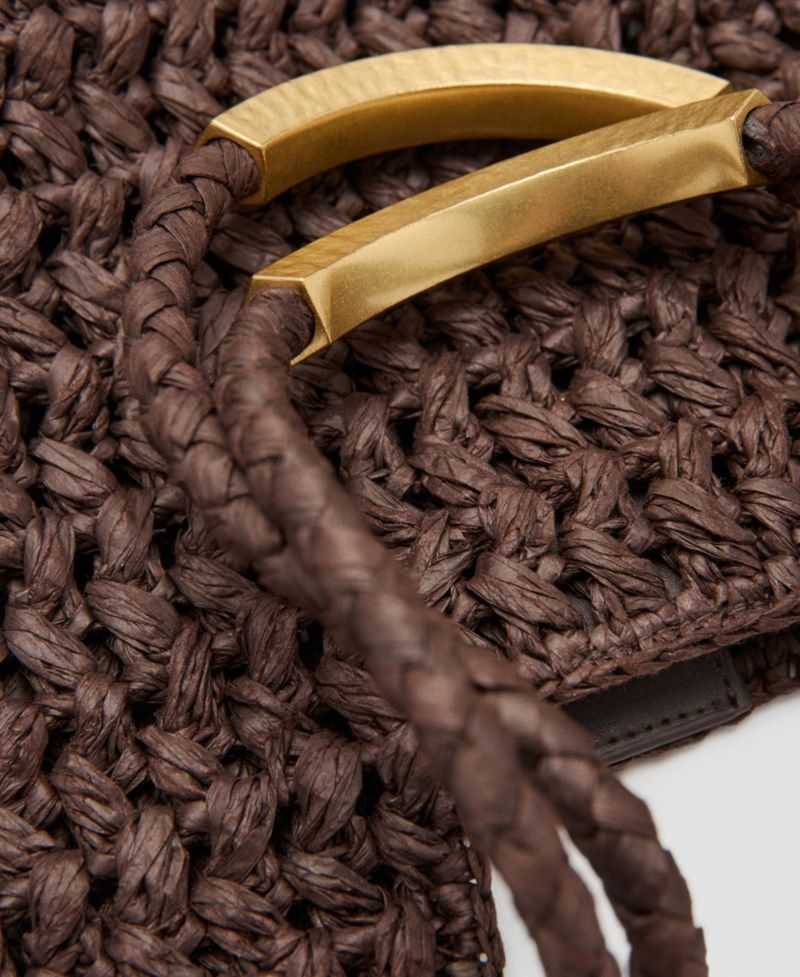 Women's Natural-Fiber Shoulder Bag