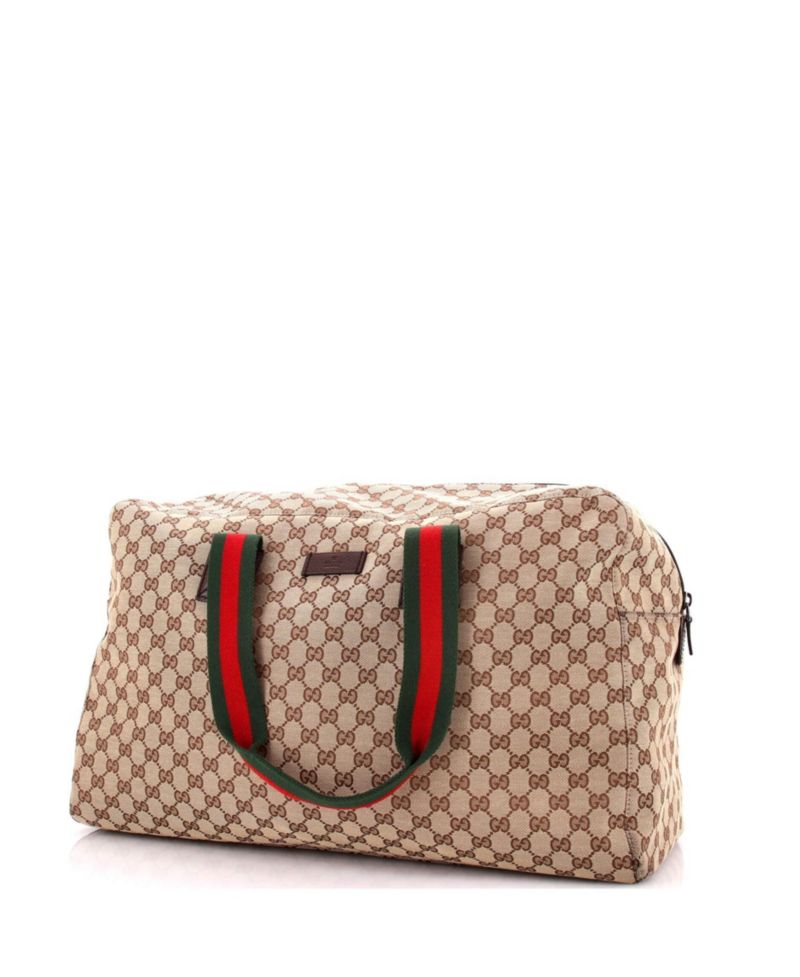 Large Web Carry On Duffle Bag GG Canvas