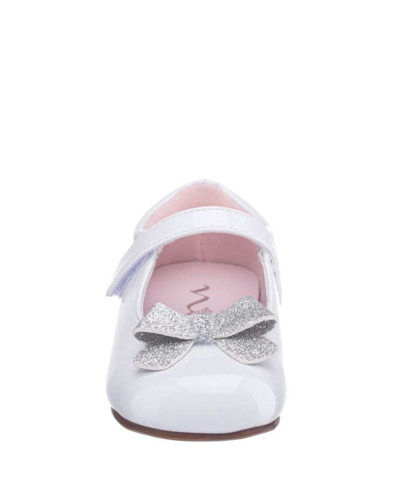 Girls EMEE White Patent Mary Jane Dress Shoe