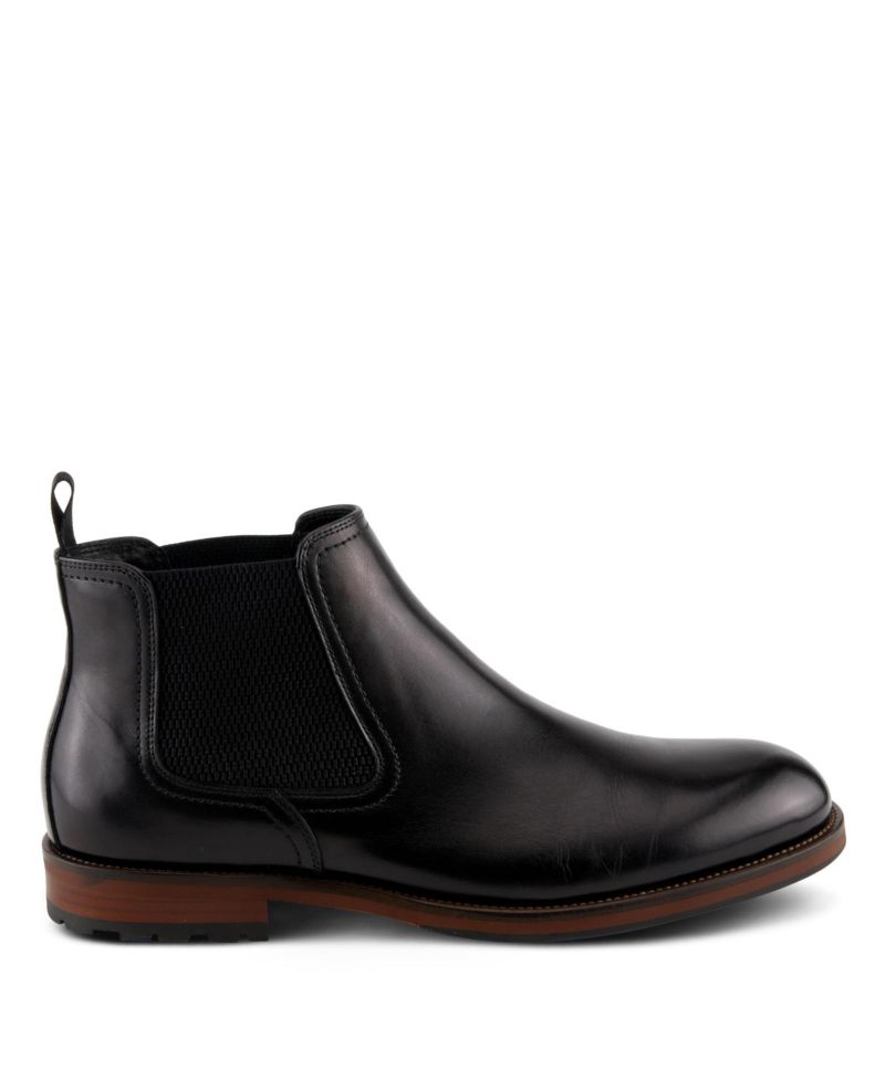 Men's Baxter Leather Rubber-Sole Chelsea Boots