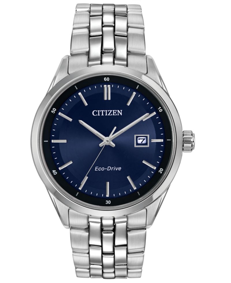 Men's Eco-Drive Stainless Steel Bracelet Watch 41mm BM7251-53L