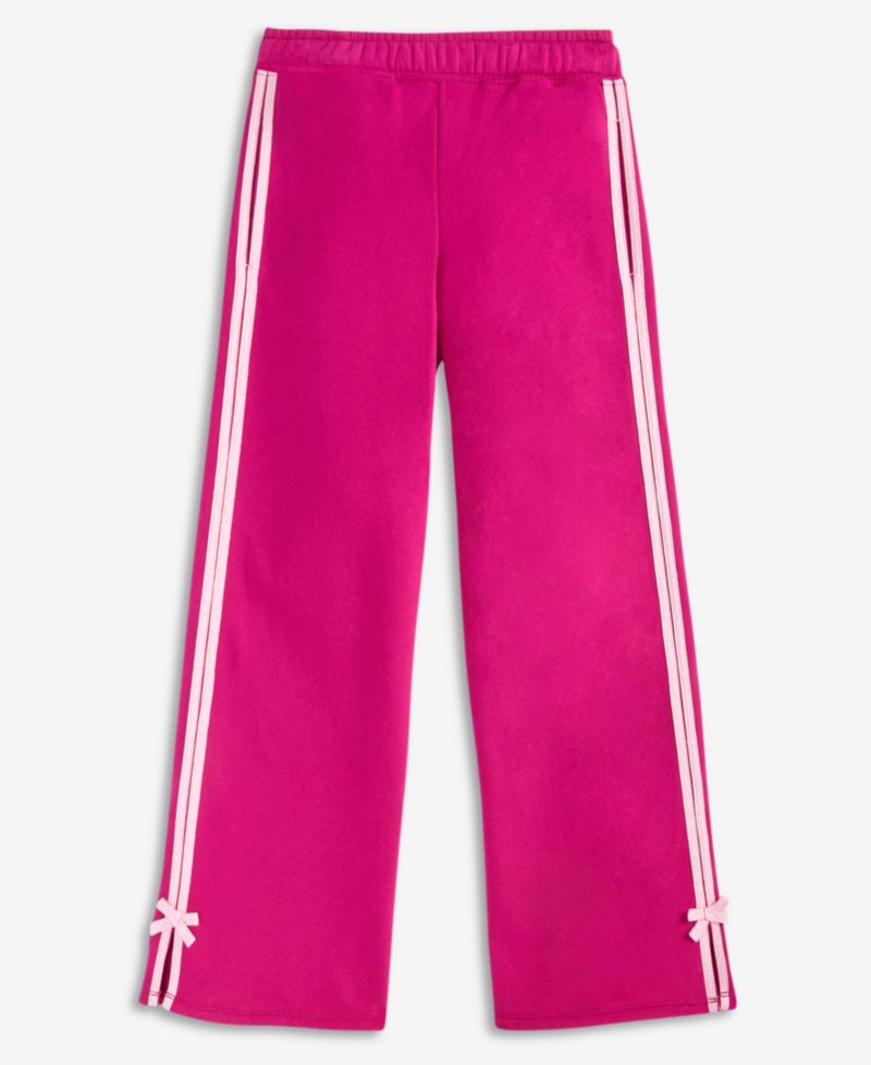 Girls' XS-XL Bow-Detail Wide-Leg Sweatpants