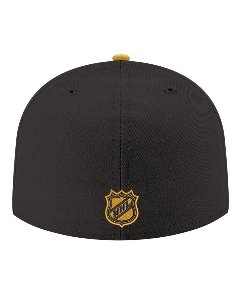 Men's Black Boston Bruins Core Logo Two-Tone 59FIFTY Fitted Hat