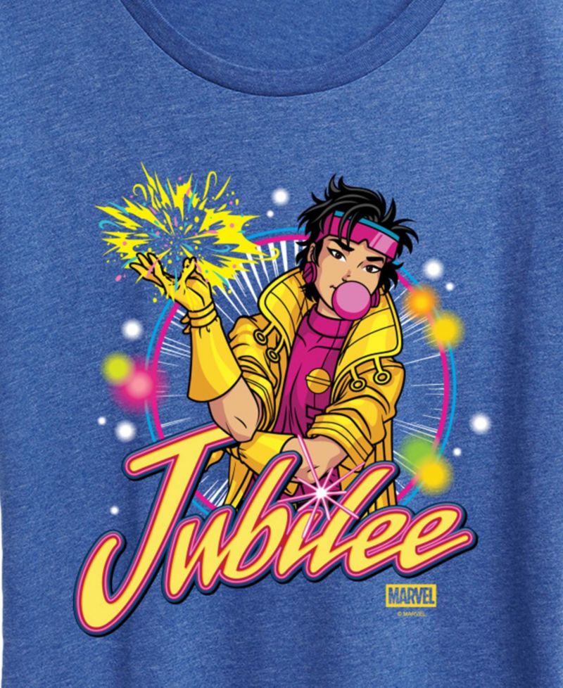 Plus Size X-Men Jubilee Logo Short-Sleeve Graphic T-Shirt