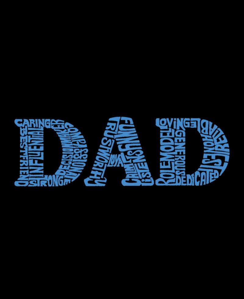 Men's Cotton/Poly Blend Word Art T-shirt - Dad