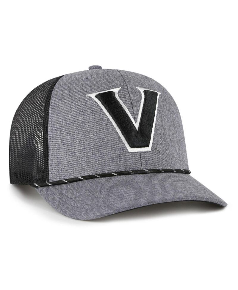 Men's Gray Vanderbilt Commodores Carbon Rope Adjustable Hat