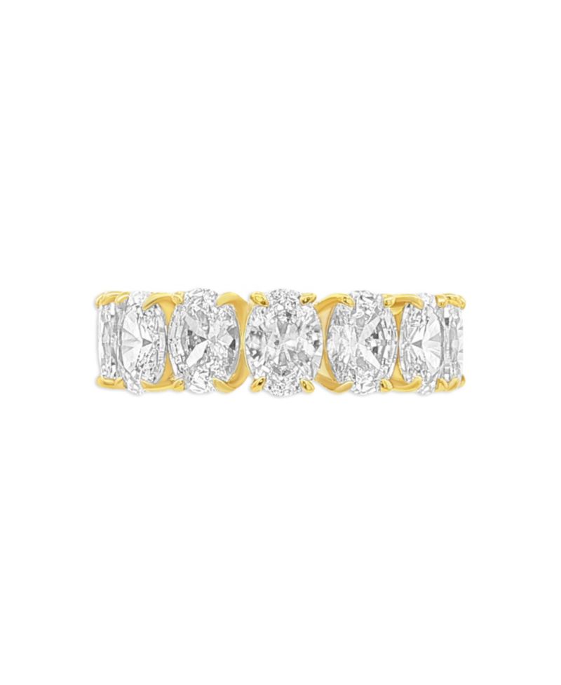 Sterling Silver Cubic Zirconia Eternity Band Ring