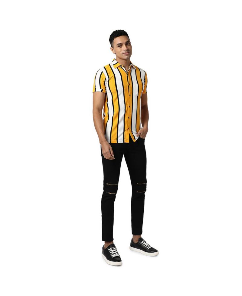 Men's Dramatic Striped Shirt