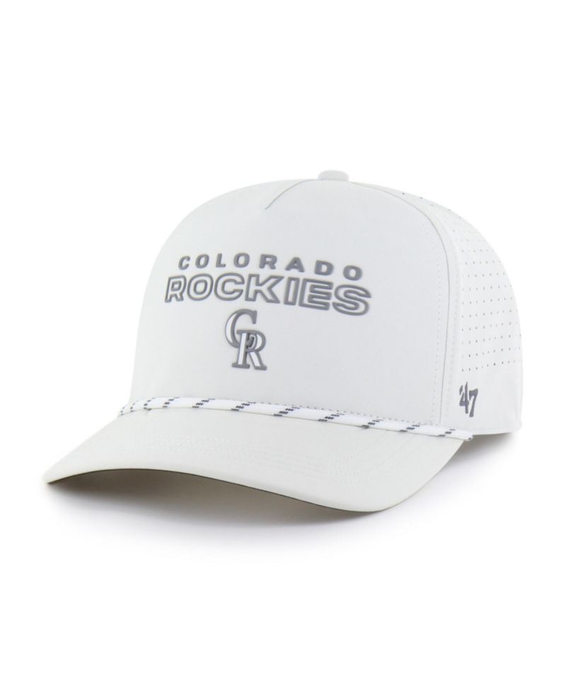 Men's White Colorado Rockies Forward Vault Hitch Adjustable Hat
