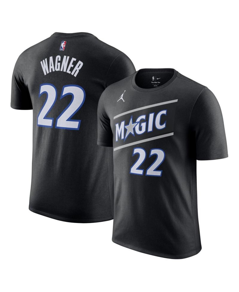 Men's and Women's Franz Wagner Black Orlando Magic Name & Number T-Shirt - Statement Edition