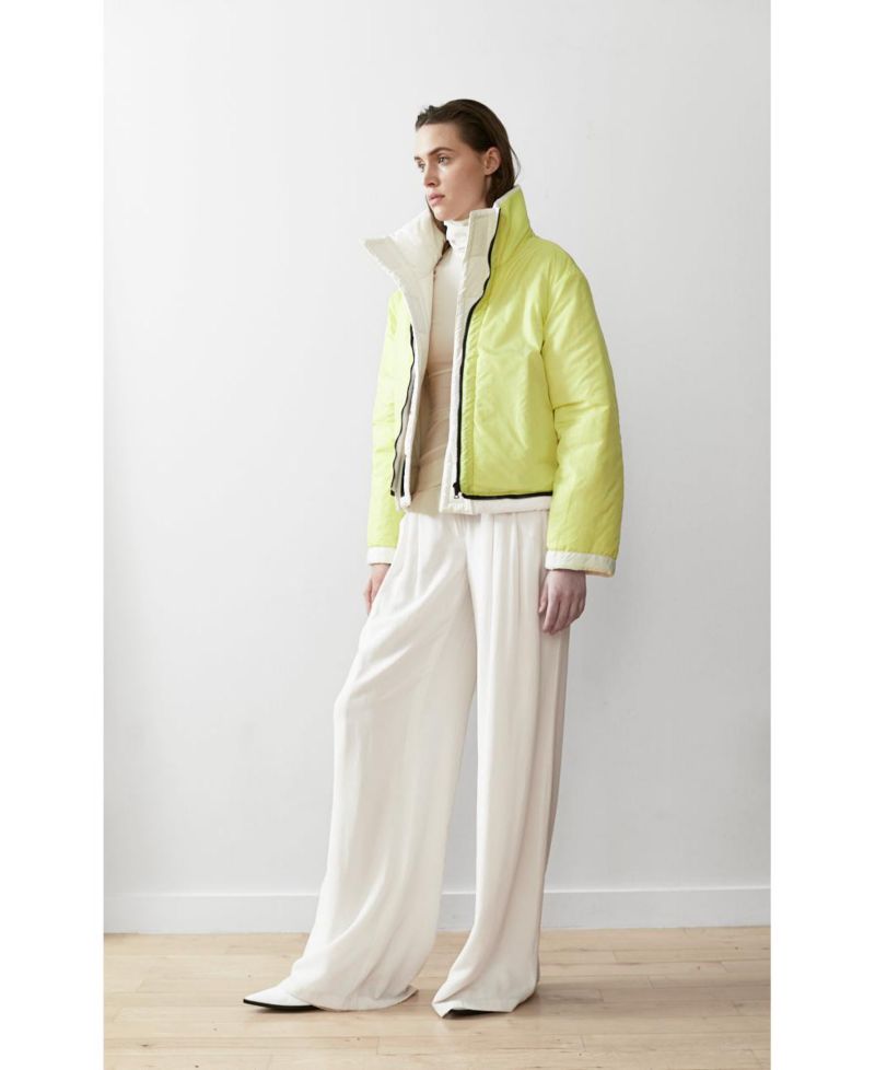 Women's Reversible Cropped Sustainable Down Coat