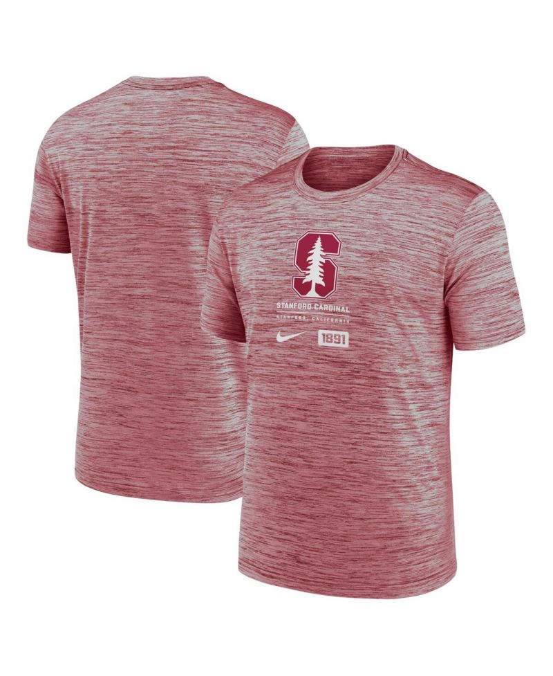Men's Cardinal Stanford Cardinal Campus Center Block Velocity Performance T-Shirt