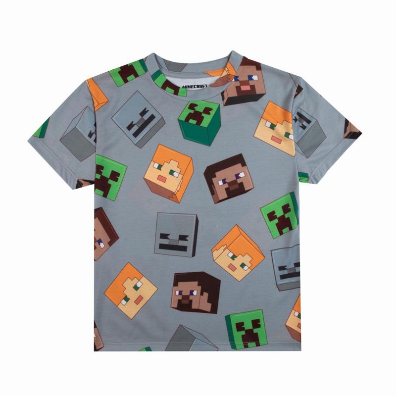 Big Boys Creepers And Character Heads Crew Neck Short Sleeve 4pk Tees-XL