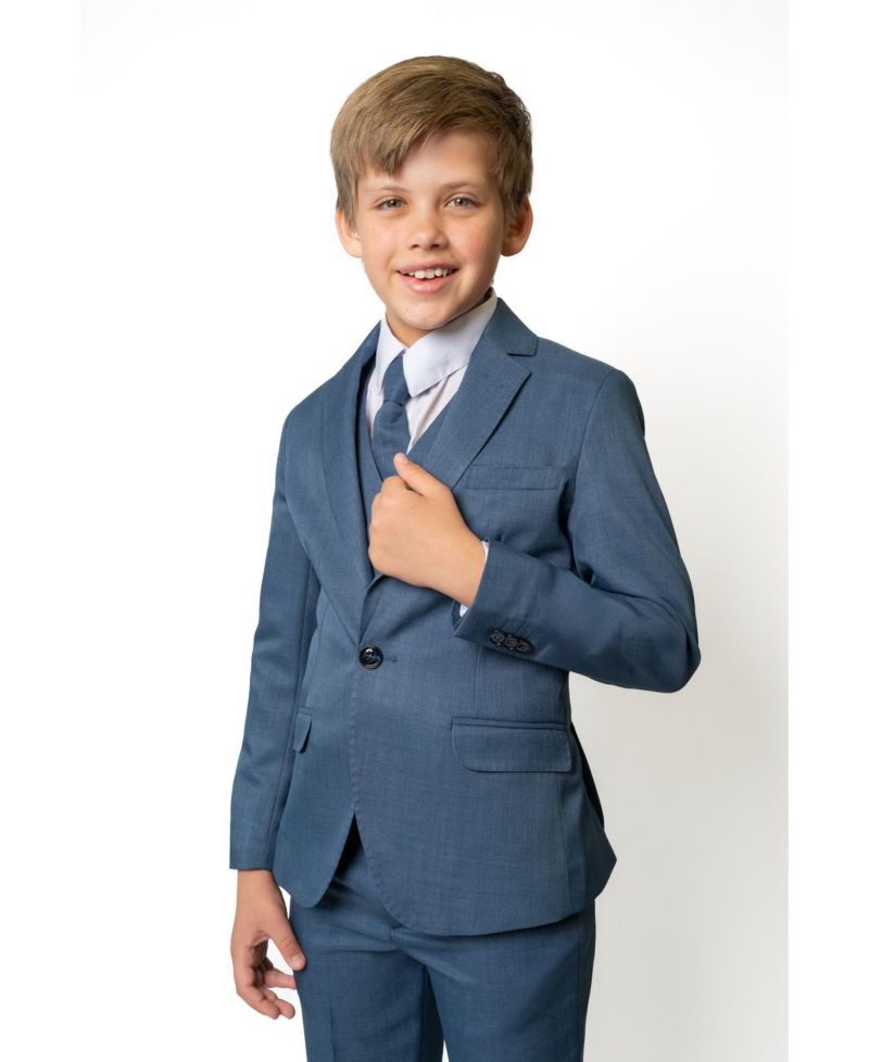 Big Boys Osiris Slim Fit 5-Piece Shirt, Tie, Jacket, Vest and Pants Suit Set