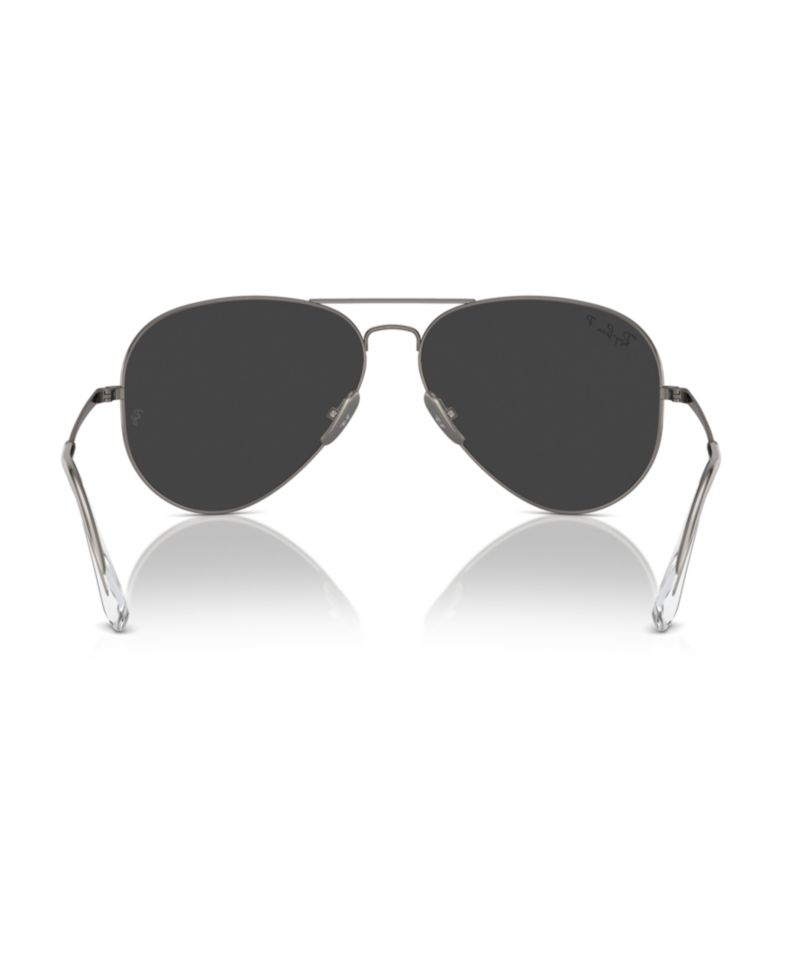 Unisex Polarized Sunglasses, Aviator Titanium Rb8089