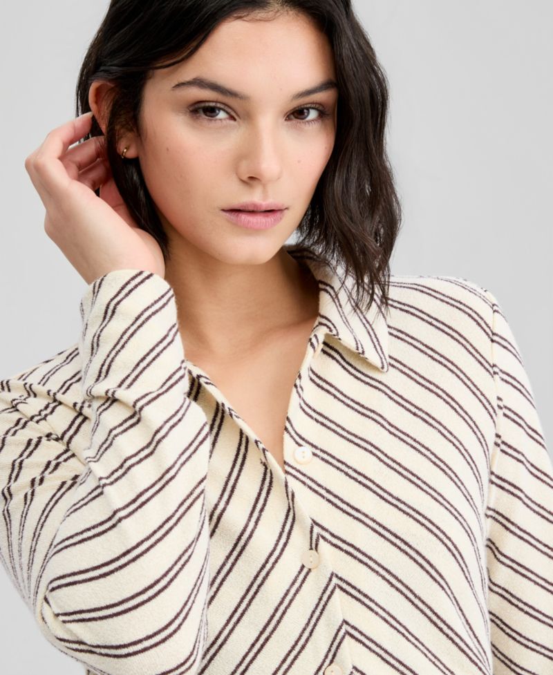 Petite Collared Cardigan