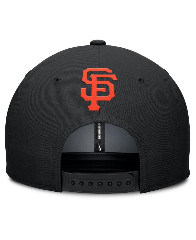 Men's Gray/Black San Francisco Giants Pro Performance Snapback Hat