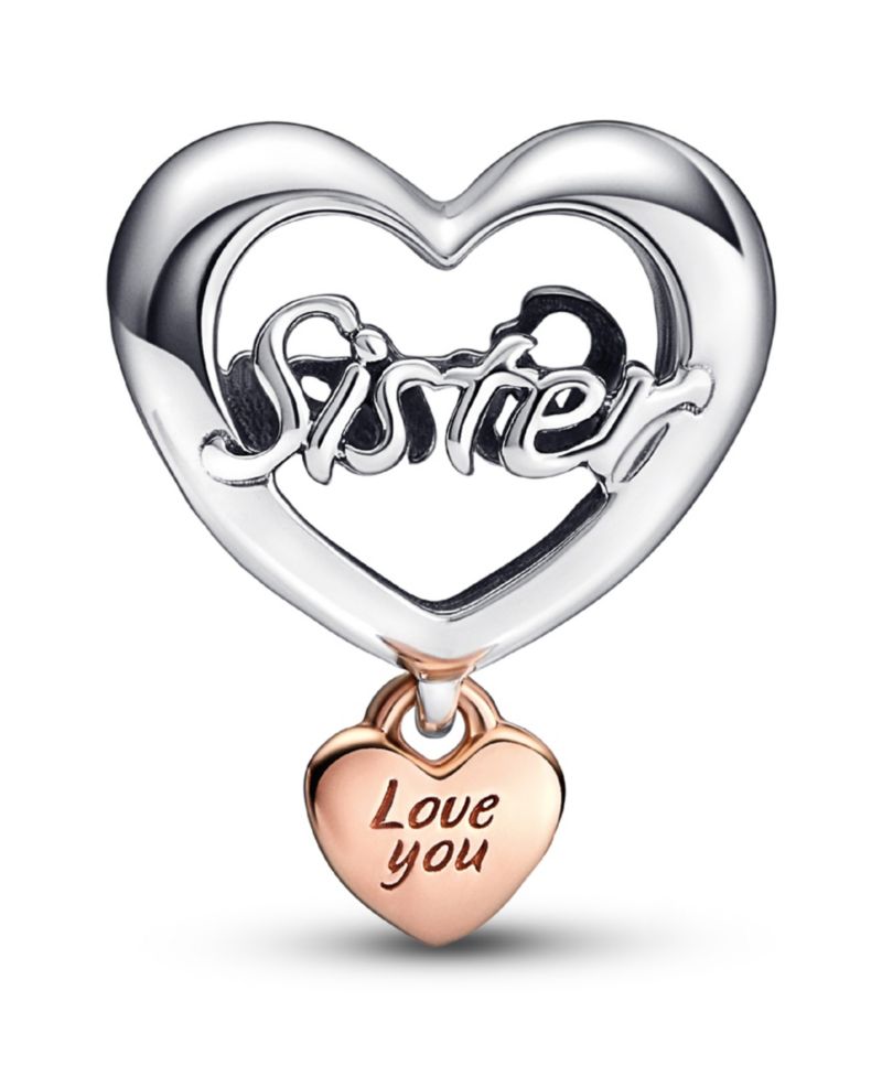 Sterling Silver Love You Heart Charm