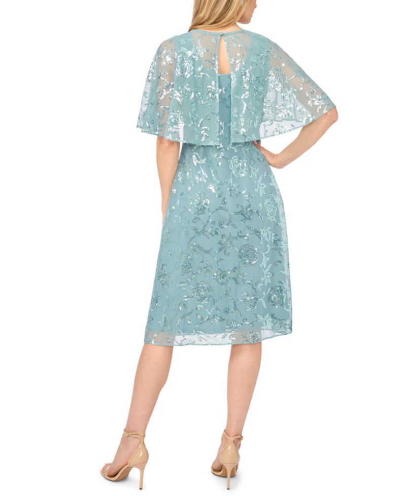 Petite Short-Sleeve Crewneck Midi Dress