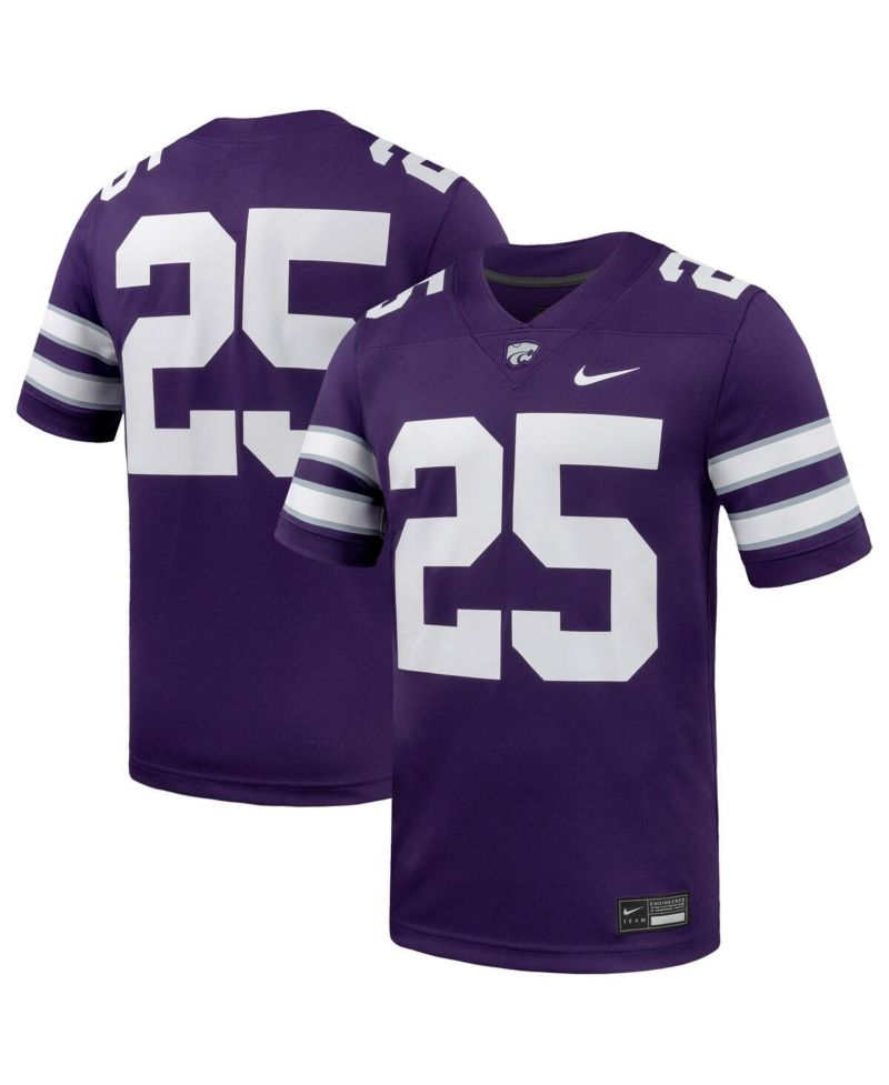 Men's 25 Purple Kansas State Wildcats Untouchable Replica Game Jersey