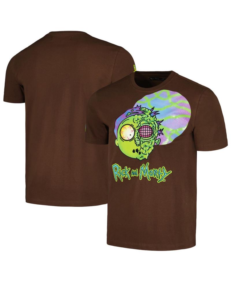 Men's and Women's Brown Rick and Morty Morty T-shirt