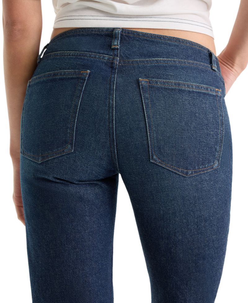 Women's Low-Rise Bootcut Ghost-Waistband Jeans