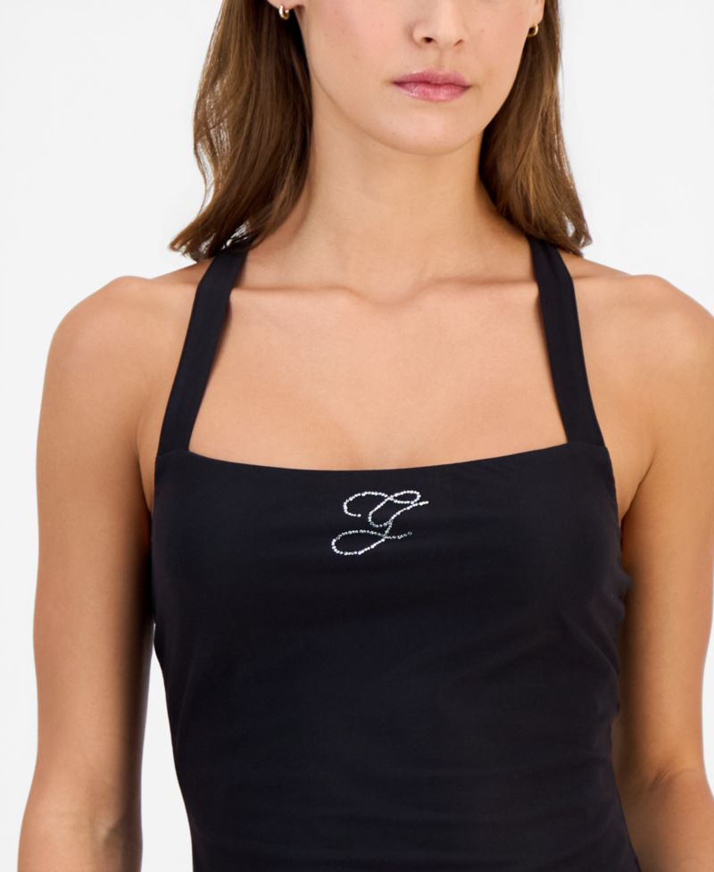 Women's Shaneen Sleeveless Logo Square-Neck Halter Top