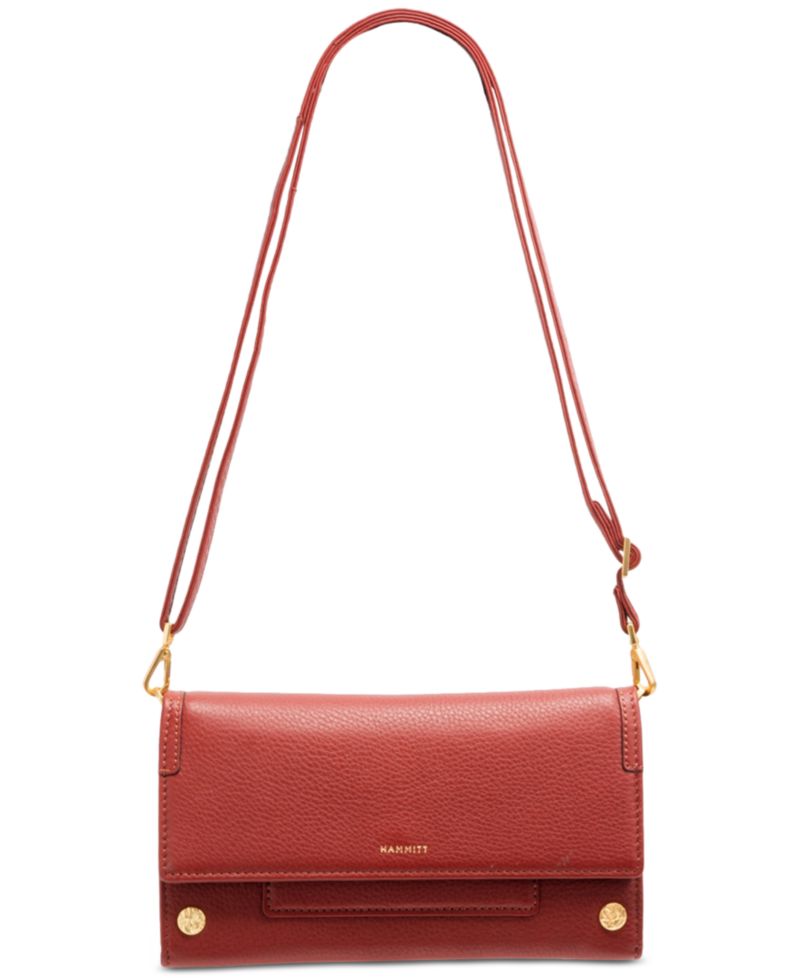 AJ Mini Leather Crossbody Clutch
