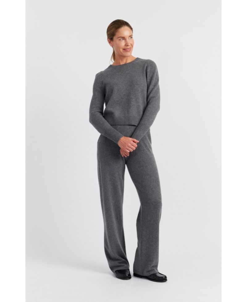 Women's Chinti and Parker Pure Cashmere Wide Leg Pants