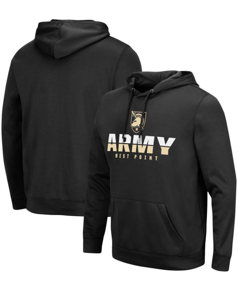 Men's Black Army Black Knights Lantern Pullover Hoodie