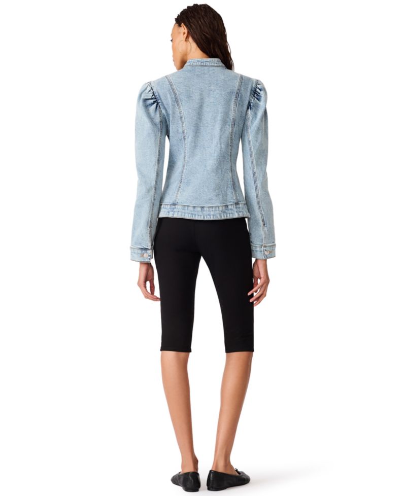 Women's Aberdeen Puff-Sleeve Denim Blouse