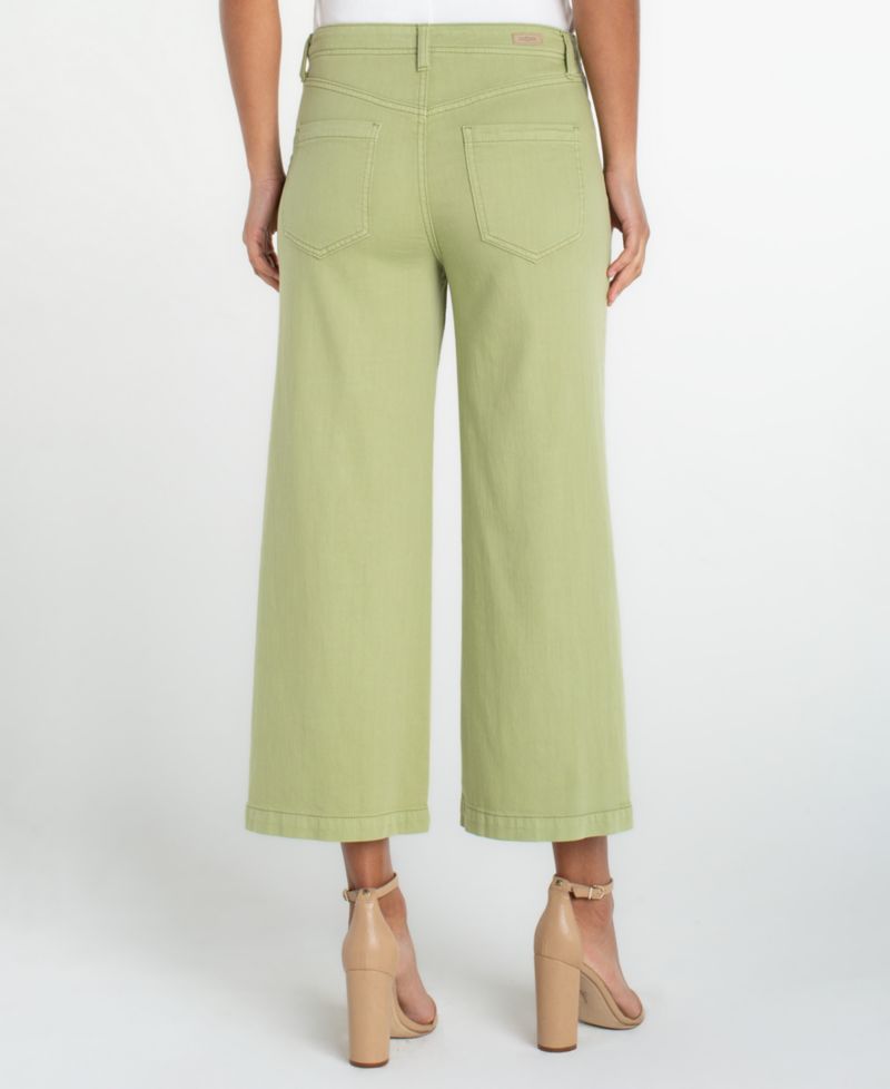 Petite Wide-Leg Crop Pants