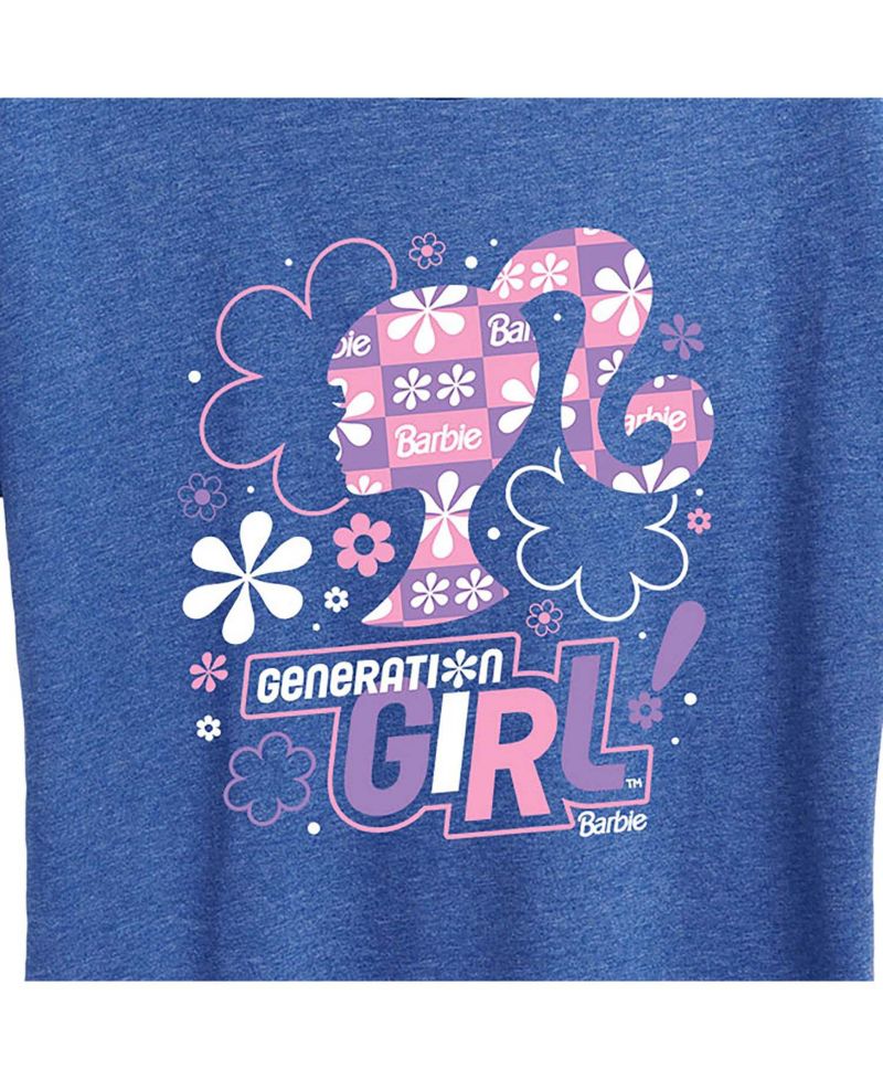 Trendy Plus Size Barbie Generation Girl Graphic T-shirt
