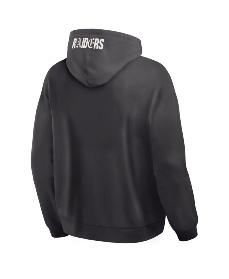 Men's Black Las Vegas Raiders Oversized Type Play Location Hoodie