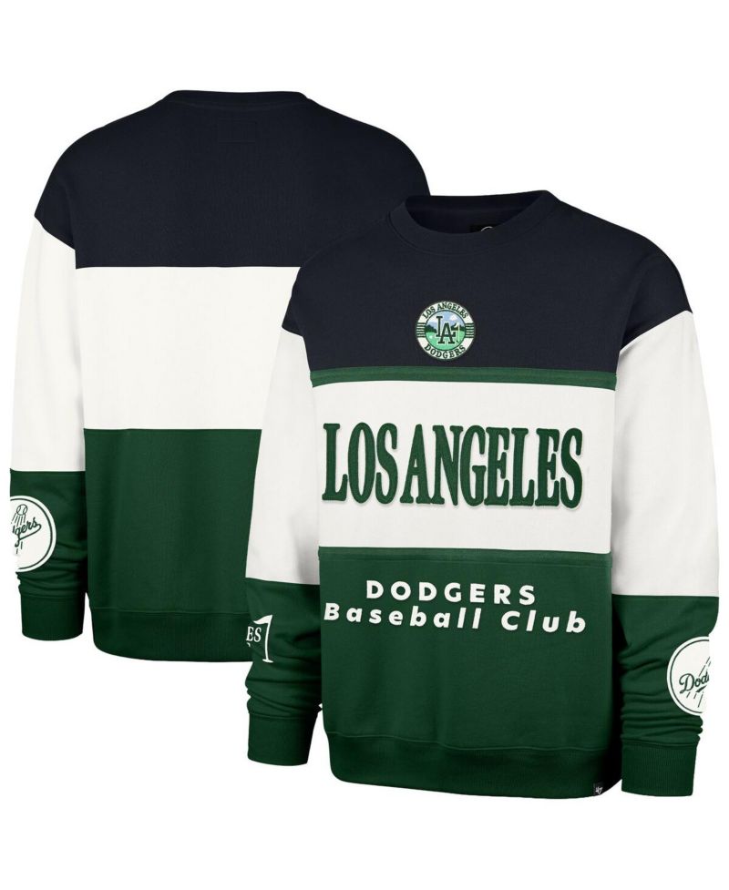 Men's Green Los Angeles Dodgers Tee Up Maximalist Fleece Sweatshirt
