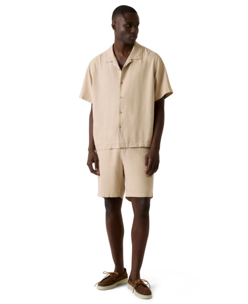 Men's Linen Coast Rayon Relaxed Short-Sleeve Shirt