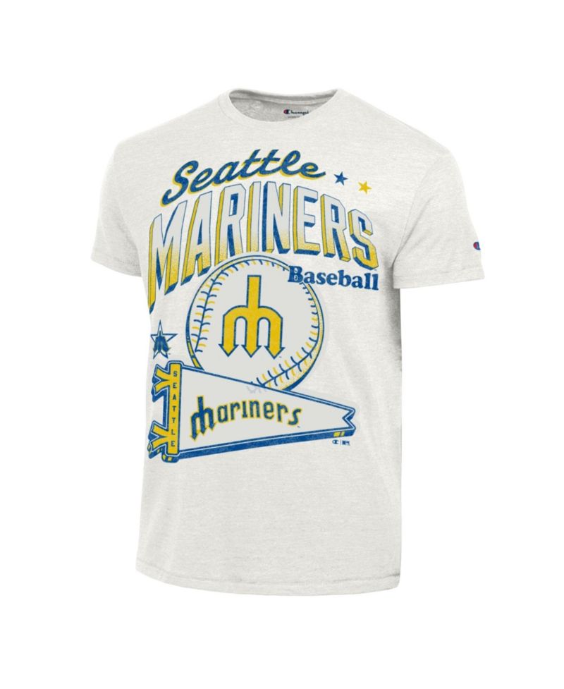 Men's Seattle Mariners Winning Tradition Cooperstown Distressed Tri-Blend T-Shirt
