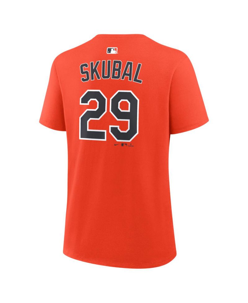 Women's Tarik Skubal Orange Detroit Tigers Name & Number T-Shirt