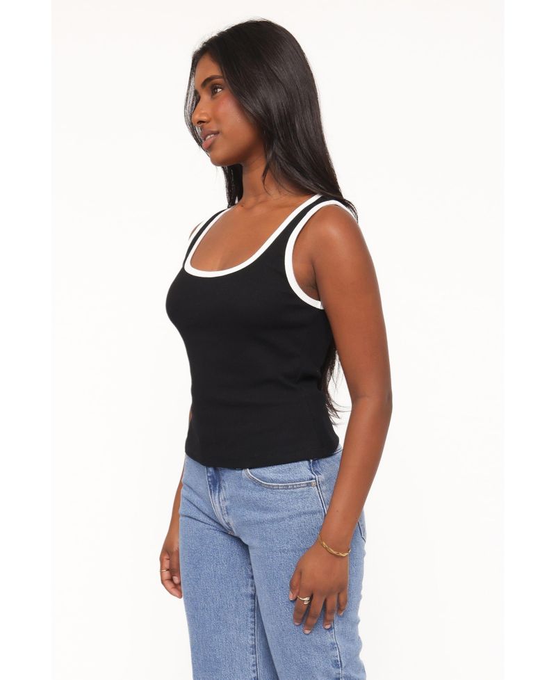Women's Juanita Scoop Neck Sleeveless Ribbed Tank Top