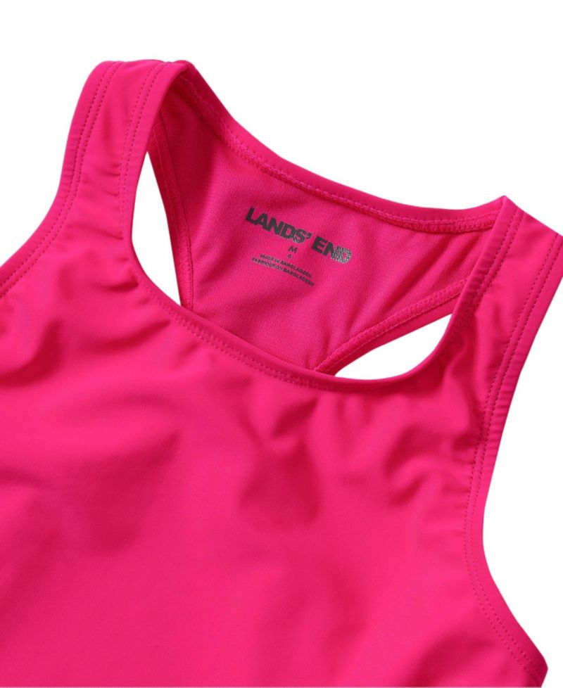 Girls Chlorine Resistant Racer Back Tankini Swim Top