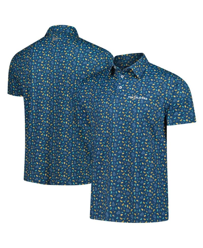 Men's Navy THE PLAYERS One Splash Please Polo Shirt