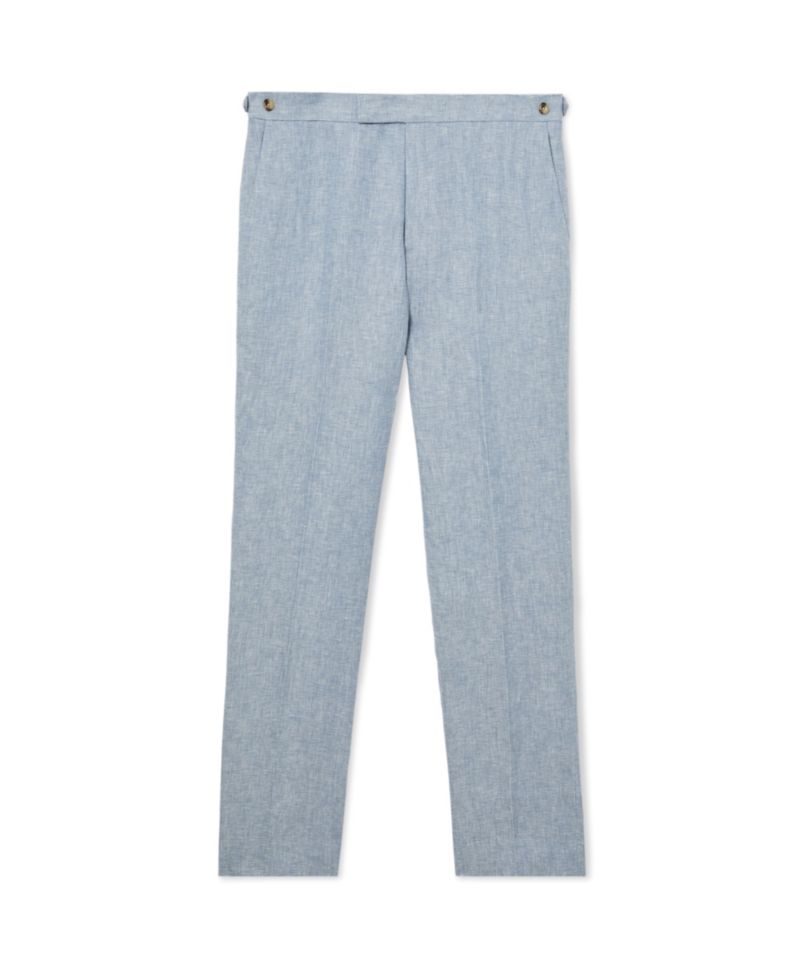 Men's Atlantic Tailored-Fit Linen-Twill Suit Pants
