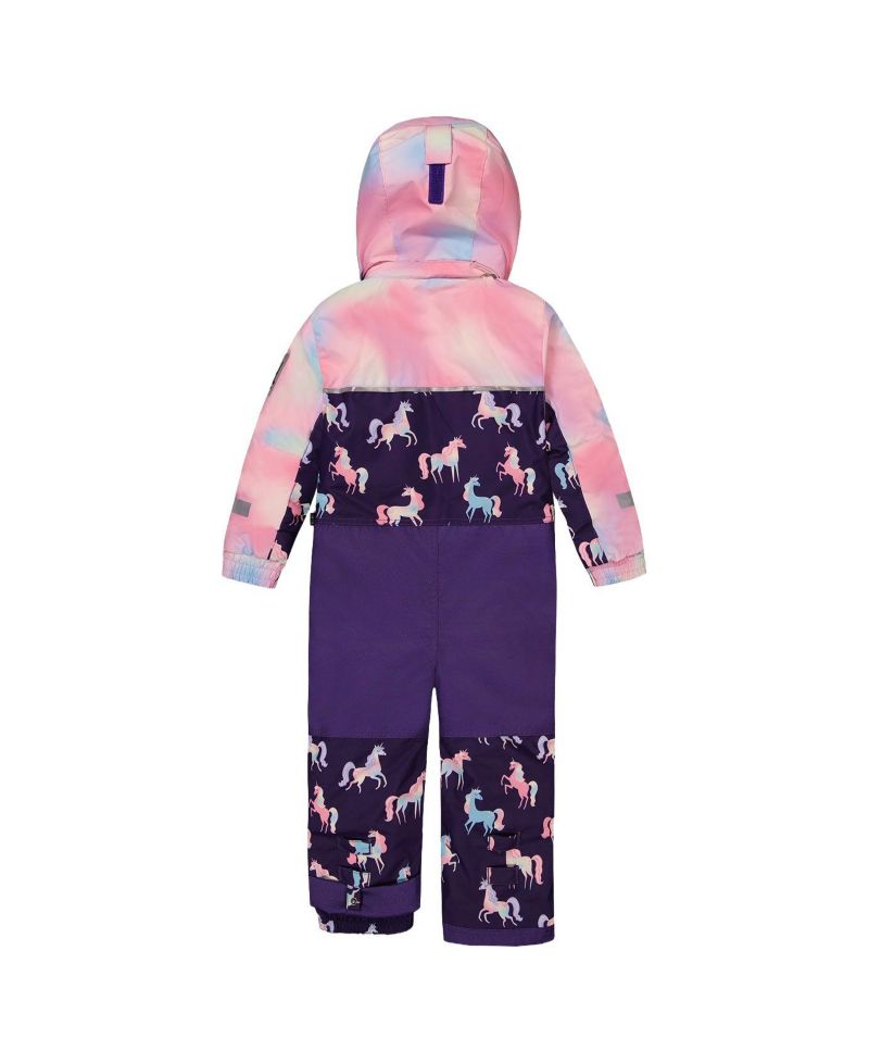 Little and Big Girl( 6 to 14 ) One Piece Play Snowsuit Unicorn Print