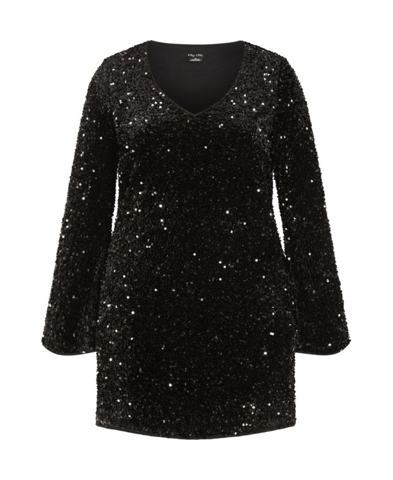 Plus Size Sequin Neptune Dress