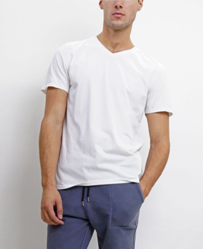 TMV002CJ Mens Cotton Jersey Short-Sleeve V-Neck T-Shirt