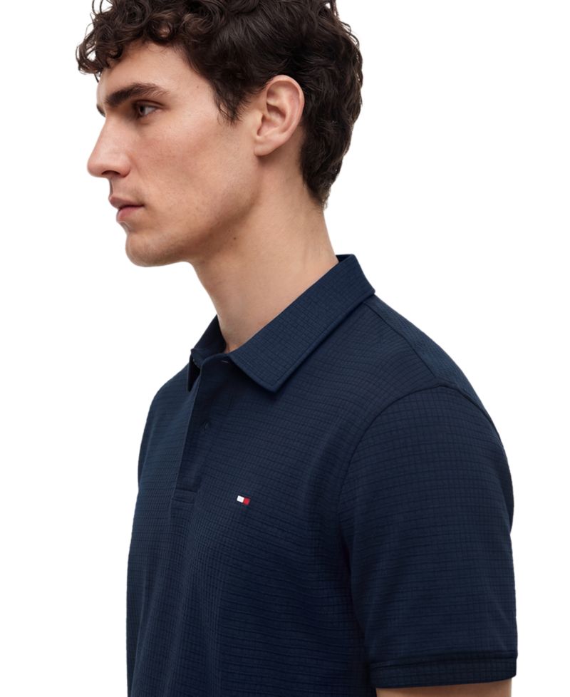 Men's Performance Texture Regular-Fit Polo Shirt