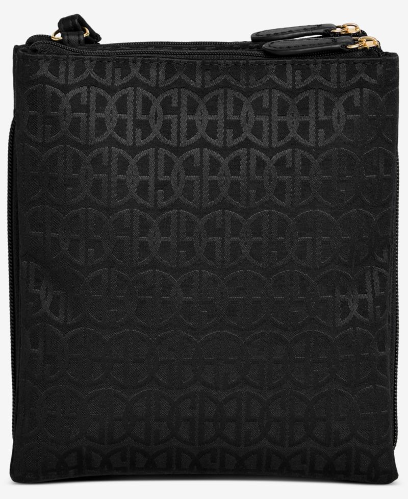 Triple-Zip Jacquard Dasher Crossbody