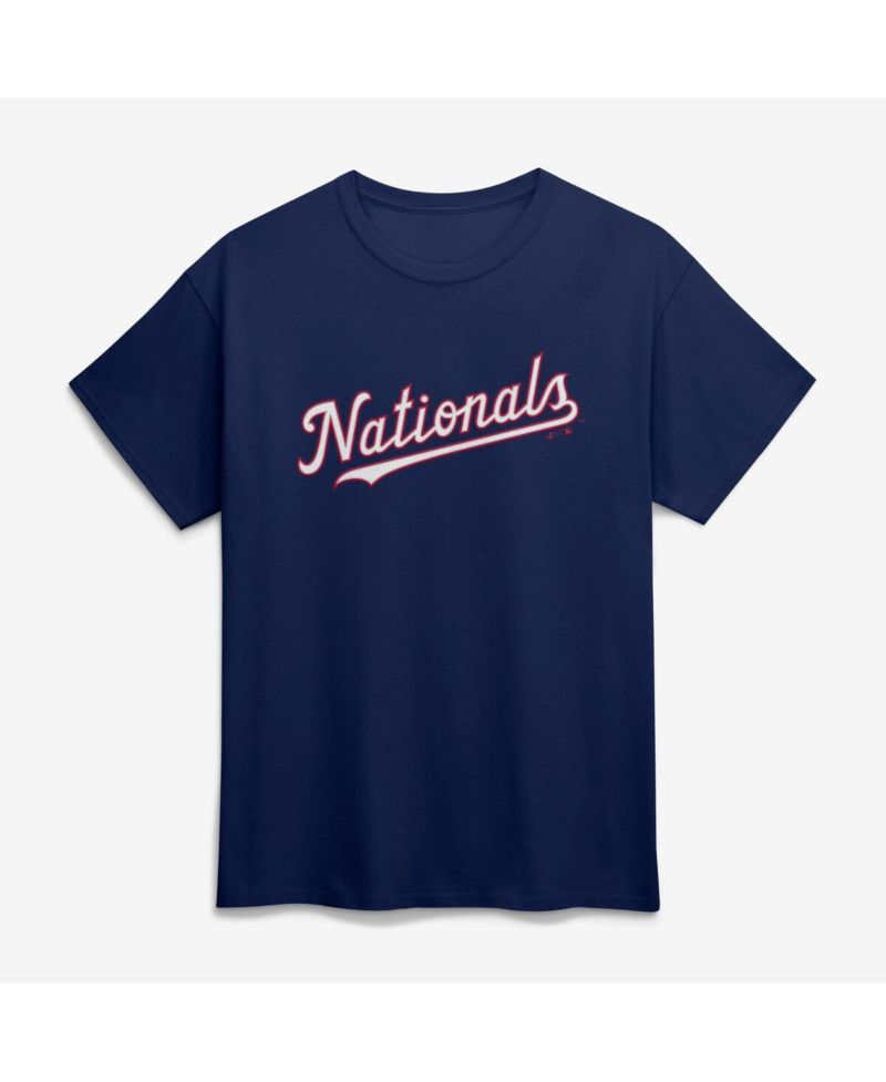 Men's Navy Washington Nationals Wordmark T-Shirt